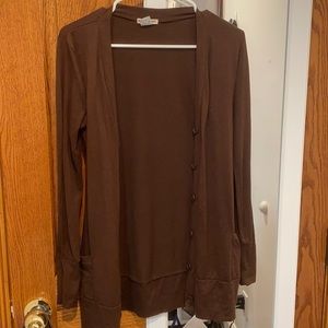Dark brown cardigan